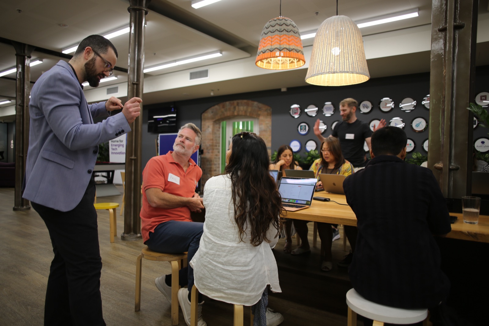 Callum Holt teaching at a buildDay workshop